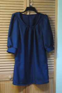 handmade blue dress, erudite dress