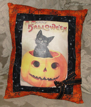 Victorian Halloween Pillow