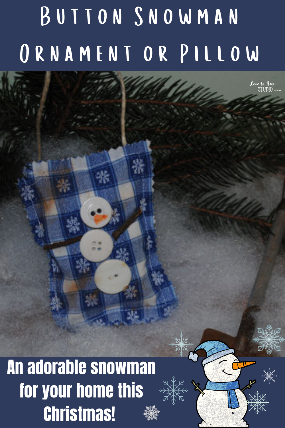 Felt Snowman Ornament Craft (Easy Sewing Activity for Winter!)