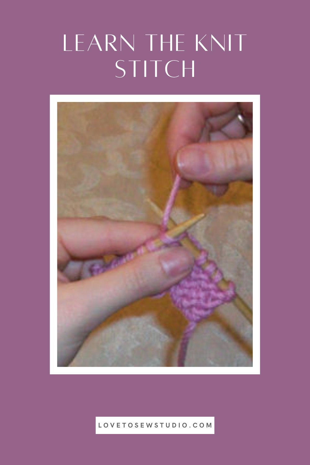 Learn to Knit: Knit Stitch